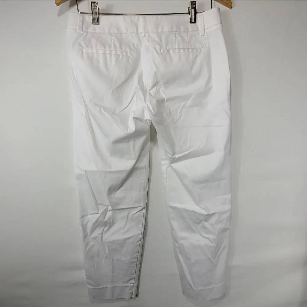 J. Crew White Crop Casual Women's Pants